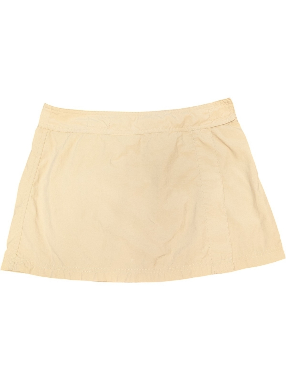 Wrap Mini Skirt In Tan Beige Vintage By South Pointe
